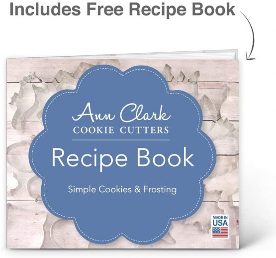 Ann Clark Cookie Cutters 5-Piece Dinosaur Cookie Cutter Set with Recipe Booklet, Triceratops, Stegosaurus, T-Rex, Brontosaurus and Dinosaur Footprint - Image 3