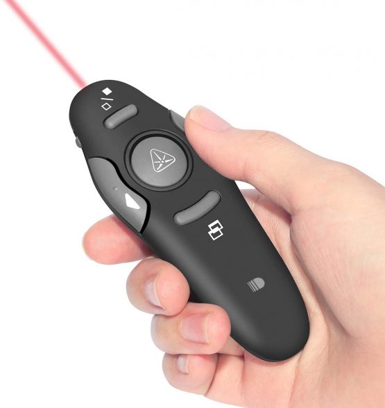 Doosl Wireless PowerPoint Presentation Clicker Red Laser Pointer, 2