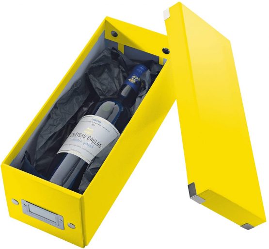 Leitz CD Storage Box, Yellow, Click and Store Range, 60410016 - Image 3