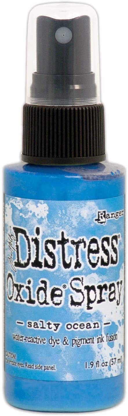 Ranger Tim Holtz-Distress Oxide Spray-Salty Ocean, 57 ml, 1 ml (Pack of 1)