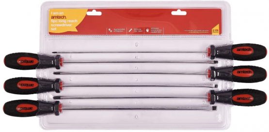 Amtech L0725 Long Reach Screwdriver Set, 6-Piece - Image 3