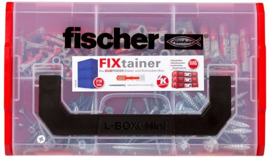 fischer 535969 DUOPOWER Wallplug, Red/Gray, Set of 210 Pieces - Image 4
