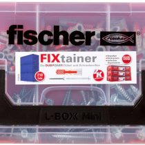 fischer 535969 DUOPOWER Wallplug, Red/Gray, Set of 210 Pieces