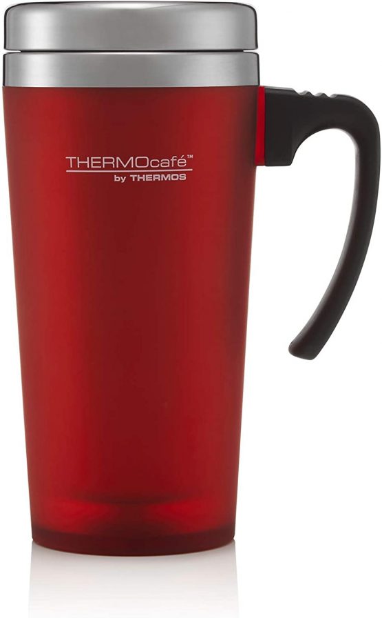 Thermos 187122 ThermoCafé Soft Touch Travel Mug, Red, 420 ml