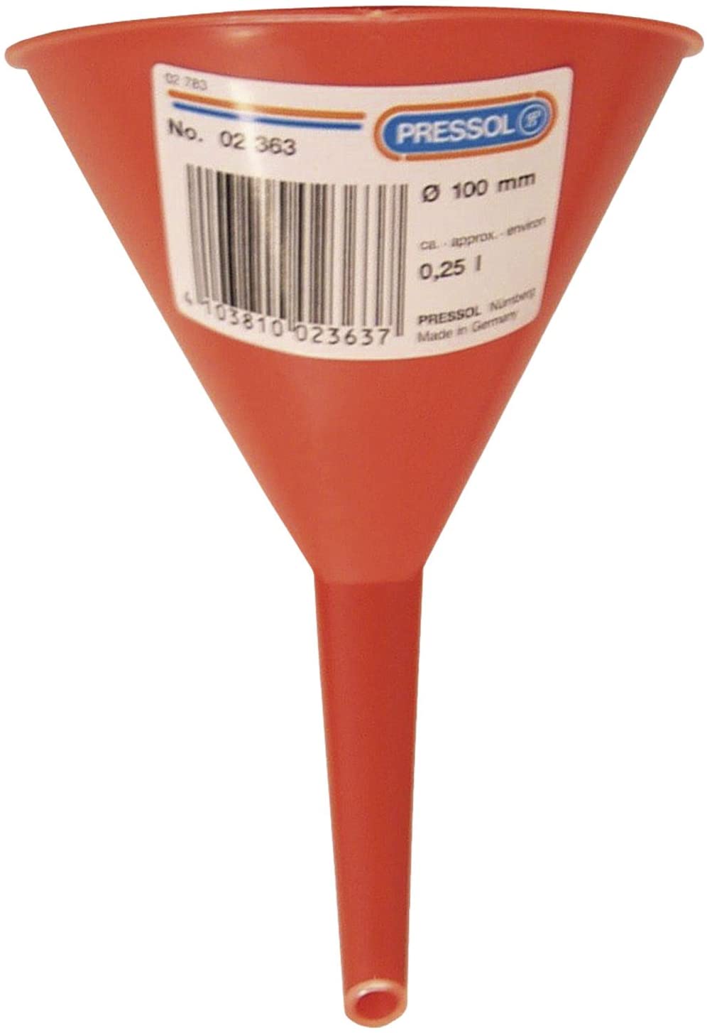 Carpoint Pressol 02 362 Funnels (ohne Sieb 70 mm), Orange, 75 mm