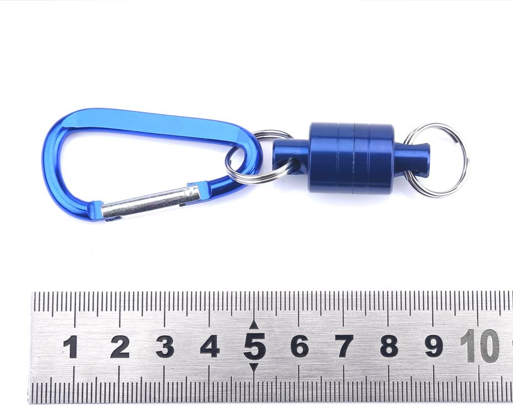Bnineteenteam Fishing Net Holder Aluminum Alloy Carabiner Clip Keychain for Camping Fishing, Hiking (Red) - Image 4