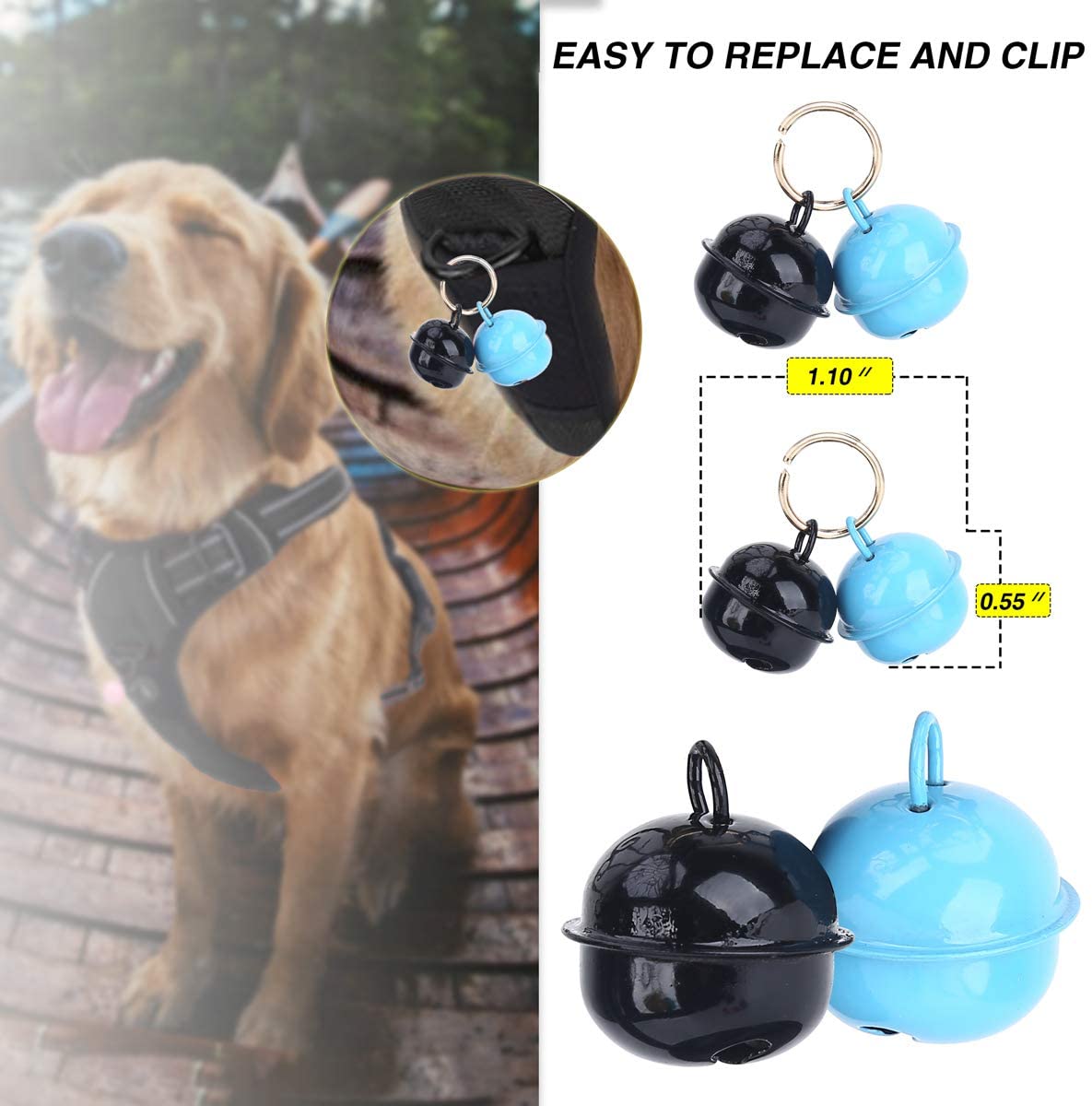 Belababy Dog Harness Small Medium Large No Pull, Adjustable Reflective Front Clip Dog Harness with Easy Control Handle - Image 4