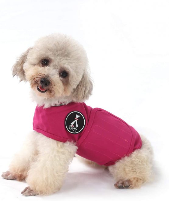 Dog Anxiety Relief Coat,Lightweight Wrap Anxiety Jacket Shirt for Anxious Pets Keep Calming Comfort (Rose red, XS)