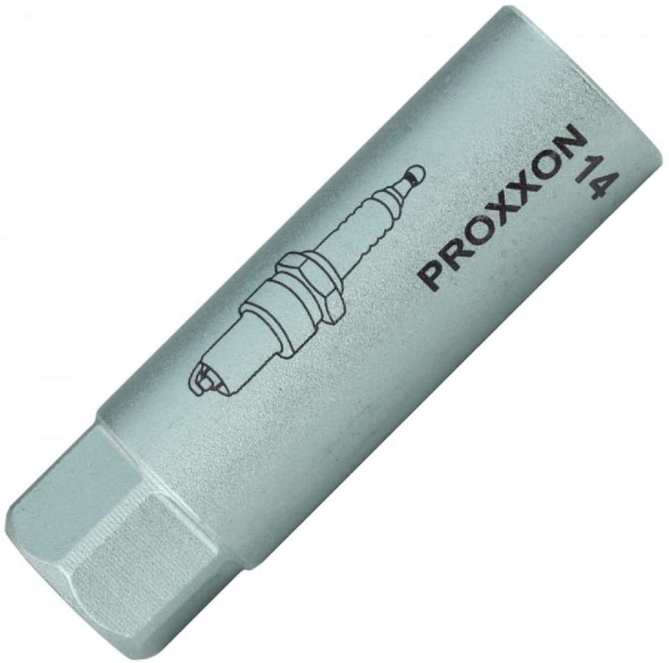 Proxxon 23553 Spark Plug Nut with TPR Insert 14 mm Drive 10 mm (3/8 inch) with Frame Hex and Bi-Hexagon (Bi-HX)