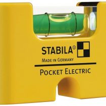 Stabila 17775/1 7 cm"Type Pocket Electric" Spirit Level - Yellow/Black