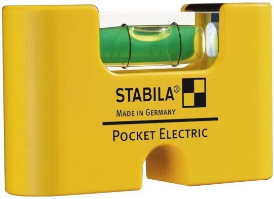 Stabila 17775/1 7 cm"Type Pocket Electric" Spirit Level - Yellow/Black