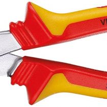 GEDORE VDE Power side cutter for hard (piano) wire up to 1.4-2 mm dia., Insulated, Electric, Length 180 mm, VDE 8316-180 H
