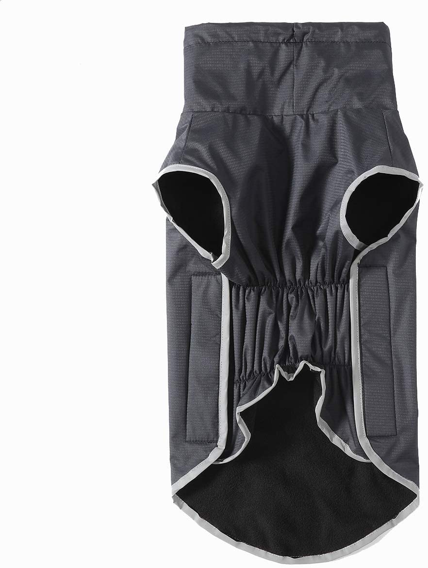 Homieco Autumn Winter Warm Dog Coat, Dog Raincoat with Reflective Safety Strips - Image 4