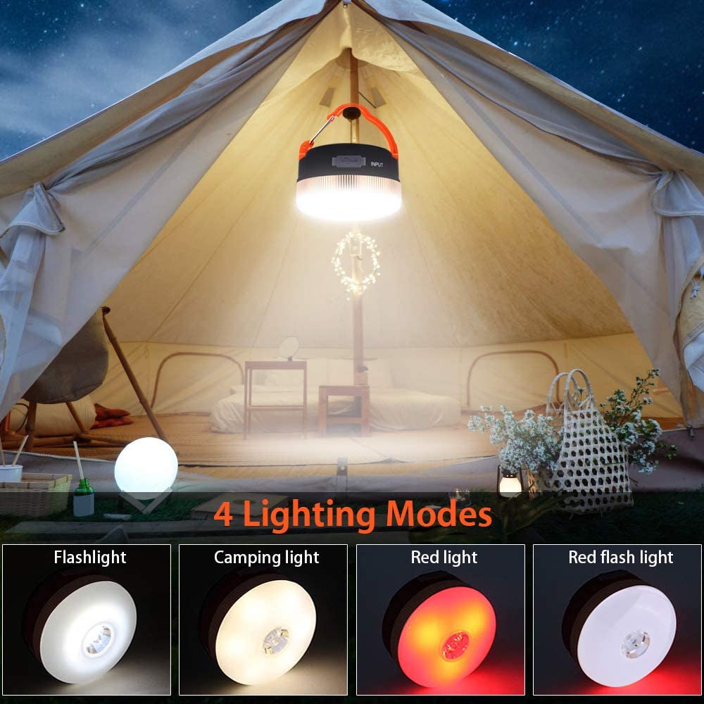 Hoxida Magnetic Camping Lights USB Rechargeable, LED Camping Lantern 4