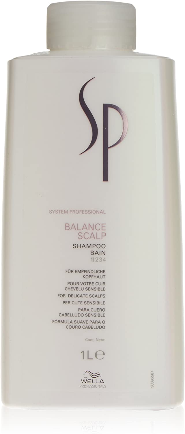 Wella SP Balance Scalp Shampoo 1ltr, Weiß-Violett, 1 l (Pack of 1)