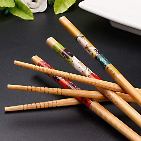 10 Pairs Natural Wood Chopsticks, Chopsticks Reusable Set Japanese Chopsticks Set Chinese Chopsticks Gift Set Ramen Chopsticks Washable Chinese Tableware Set with Box for Sushi Rice Noodles - Image 3
