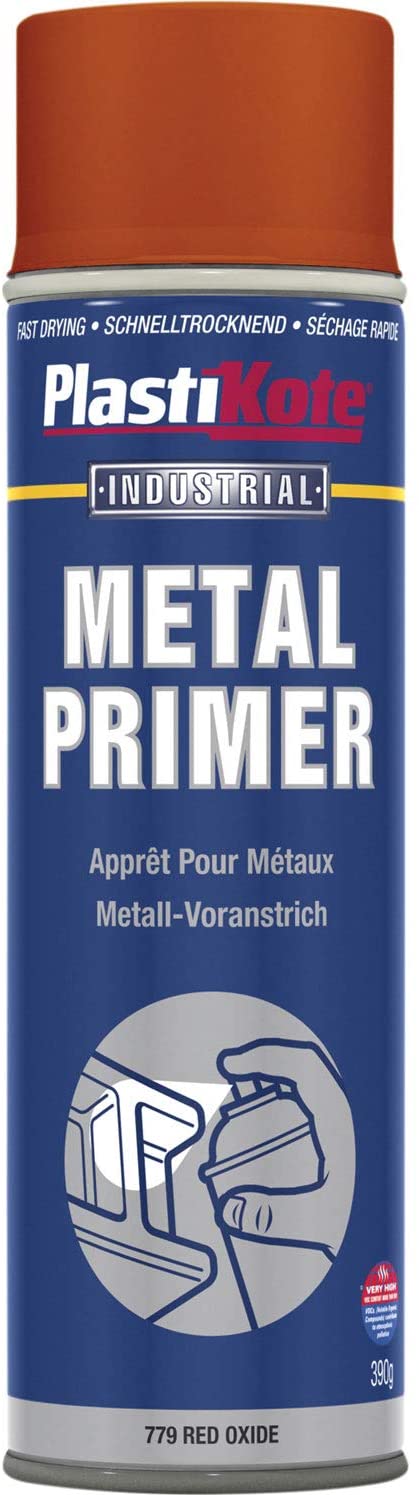 Plasti-kote 10600 400ml Metal Primer Oxide - Red, Red Oxide, 66.67 ml (Pack of 6)