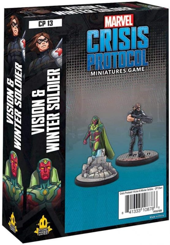 Atomic Mass Games | Marvel Crisis Protocol: Character Pack: Vision and Winter Soldier | Miniatures Game | Ages 10+ | 2+ Players | 45 Minutes Playing Time