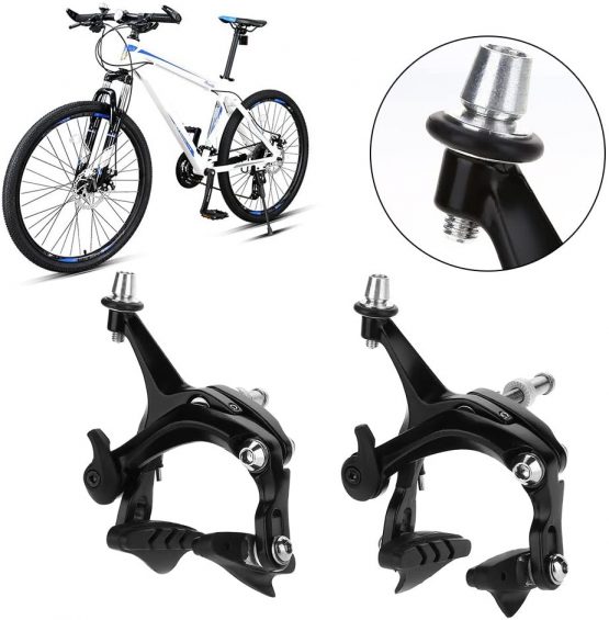 Caliper Brakes Bike U Brake Calipers Set,1 Pair BMX MTB Mountain Road Bike ycle U Shape Mechanical Dual-Pivot Brake Set Break Pads Road Bike Repair Parts Accessory - Image 3