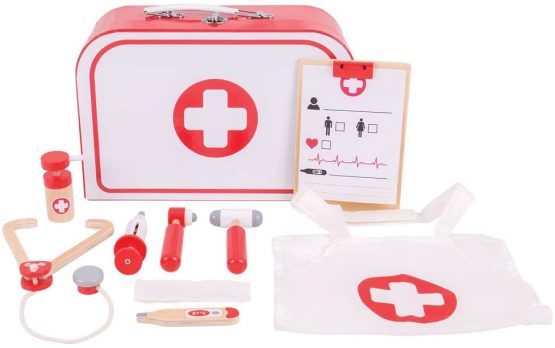 Bigjigs Toys Wooden Doctor's Kit - Pretend Play