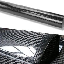 WDragon HIGH GLOSS Black Carbon Fiber Vinyl Wrap Texture 3 layer 5D Vinyl wrap DIY Film (60cm X 1.5meters)
