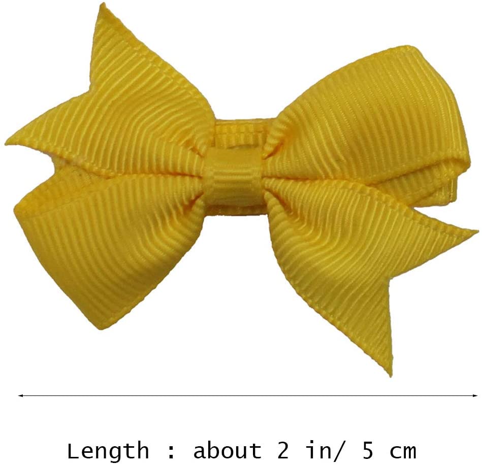 JOYOYO 50 Pcs Baby Hair Bows Grosgrain Ribbon Bow With Non-slip Full Covered Safe Clips - Image 4