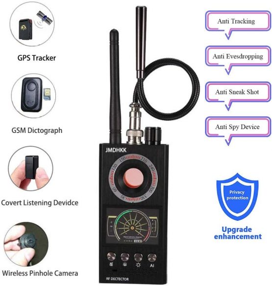 Bug Detector Anti Spy RF Signal Detector For GPS Tracker Hidden Camera at Home in office Business Negotiation