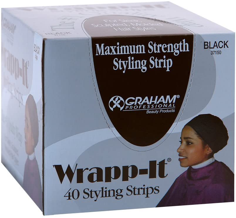 waitFOR Wrapp-It Black Styling Strips, 40 count (Pack of 1)