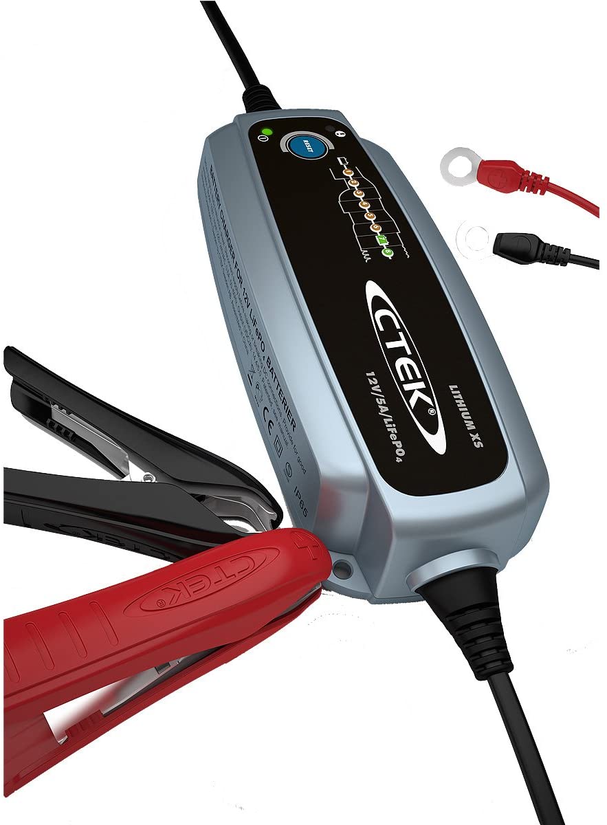 CTEK Lithium XS UK Vehicle Battery Charger 40-003 - For Lithium (12V LiFePO4) Batteries - UK Plug