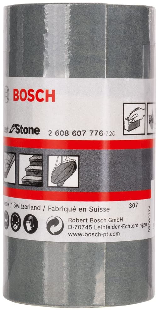 Bosch 1x PRO Plastic and Hard Stone C355 Sanding Roll for Hand Sanding 93 mm x 5 m (for Concrete Hard stone, 93 mm x 5 m mm - Image 2