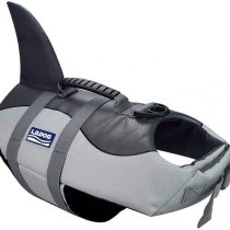 AOAKY Dog Life Jackets Dinosaur Shark Dog Lifejacket Dog Buoyancy Aid Dog Saver Life Jacket Dog Swimming Vest Adjustable Life Jacket for Dogs Shrimp Summer Swimsuit Coat Swimsuit Dog Jacket Life