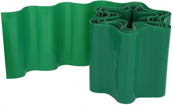 com-four® 2x Lawn edge made of plastic - Beeteinfassung for lawn, flowerbed or mowing edge - length customizable - Image 3
