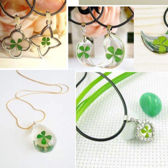 Artibetter 24pcs Natural Pressed Dried Flowers Four-Leaf Clover Leaf Plant for DIY Resin Jewelry Making Art Craft - Image 3