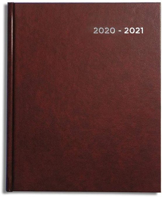 Pirongs Page-a-Day 2021-2022 Black Academic Diary (Slightly Wider Than A5)