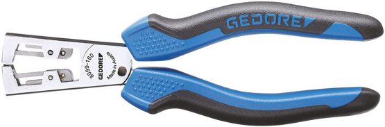 GEDORE Stripping pliers, Adjustable for 0.5-5.0 mm² wire, Oil-hardened specially tempered steel, 8099-160 JC
