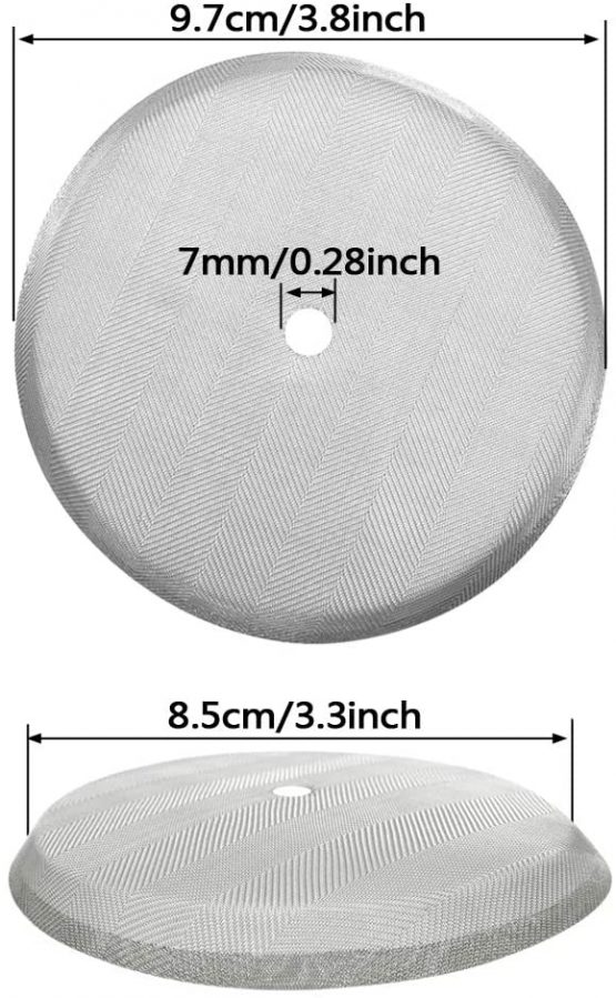 6 Pack French Press Replacement Filter Screen,Reusable Stainless Steel Mesh Filters for Universal 1000 ml / 34 oz / 8 Cup French Press Coffee Makers - Image 2