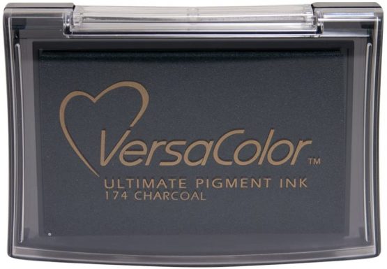 Tsukineko VC174 Versacolor Pigment Ink Pad - Charcoal