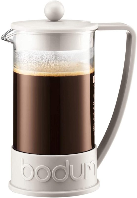 BODUM Brazil 8 Cup French Press Coffee Maker, Off White, 1.0 l, 34 oz
