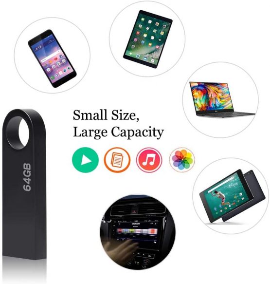 Flash Drive 32GB, Mini Memory Stick 32 GB USB 2.0 Waterproof Thumb Drive Pendrive with Key Ring for PC Laptop Computers Tablets etc - Image 3