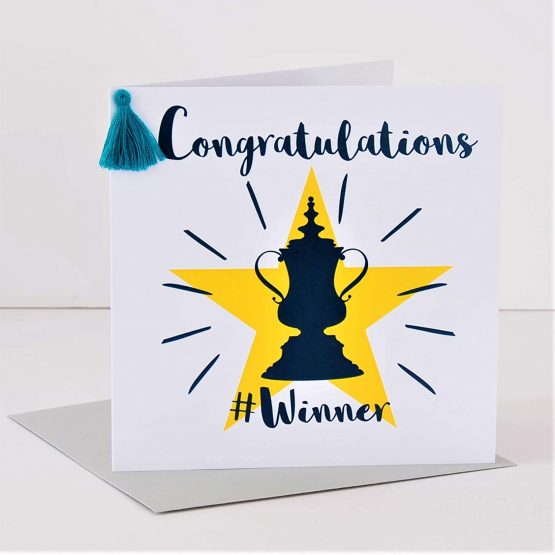 Tassel Embellished Congratulations Greeting Card, Congratulations Winner, Winner - Image 4