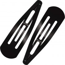 30 Pieces 3.1 Inch Large Metal Snap Hair Clips No Slip Hair Barrettes Girls Women Hair Accessories (Black)