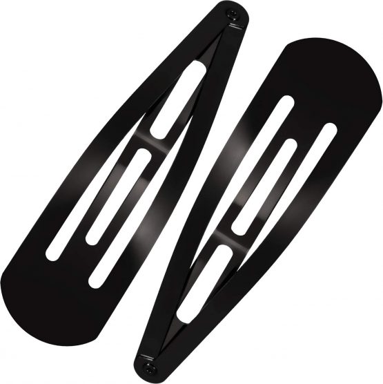 30 Pieces 3.1 Inch Large Metal Snap Hair Clips No Slip Hair Barrettes Girls Women Hair Accessories (Black)