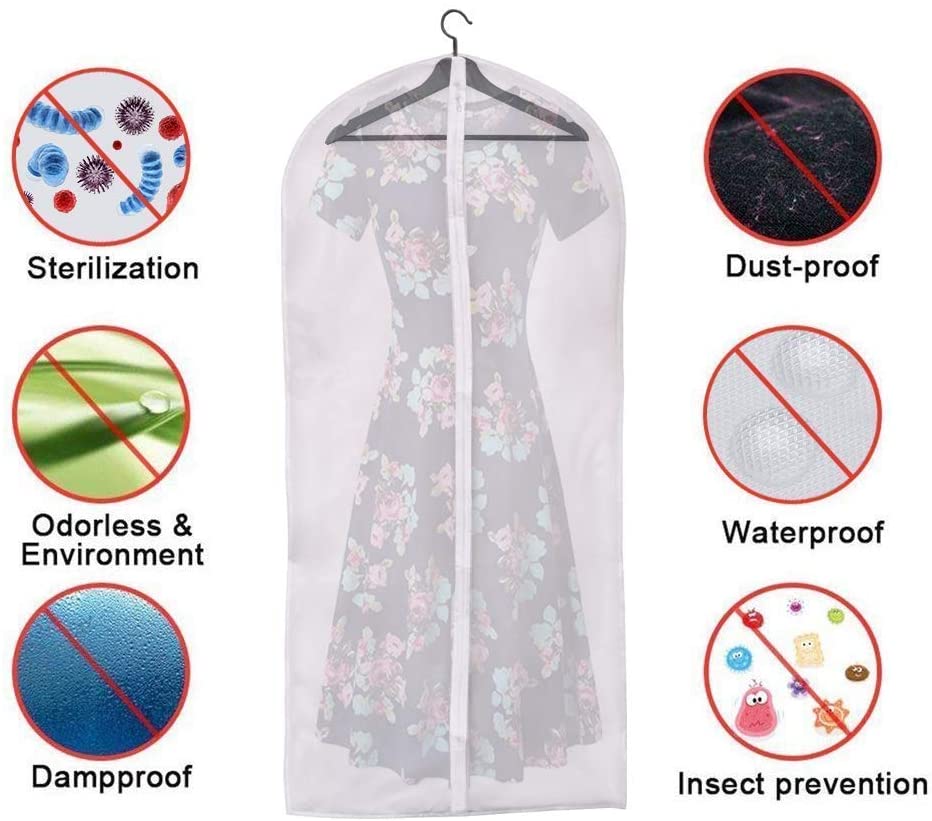 Linseray 6 Pack Hanging Garment Bag - Image 2