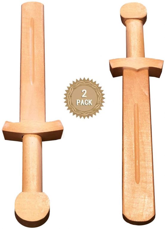 Zhou-long Wood Knife Axe Sword Roman Western Wood Sword Handmade Light Wood Toy Sword Set Outdoor Game