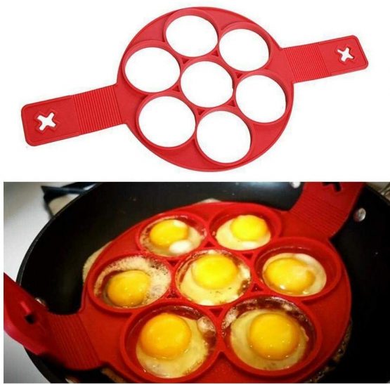Silicone Pancake Maker Nonstick Cooking Tool Egg Ring Maker Pancakes Flip Egg Mold Cheese Egg Cooker Kitchen Gadget - Image 3