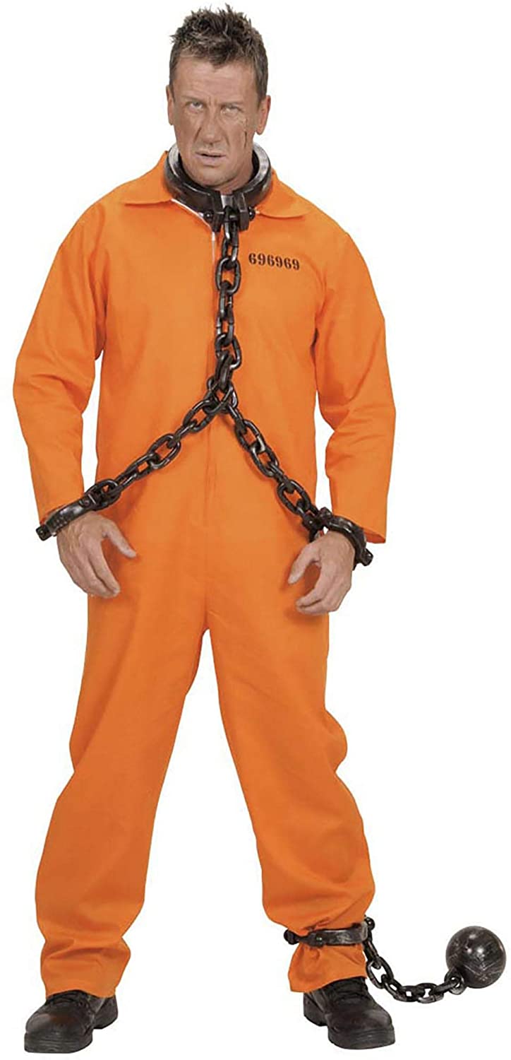 Ball & Chain Realistic Look Accessory for Prisoner Convict Jail Fancy Dress, Multi-coloured, standard size - Image 3