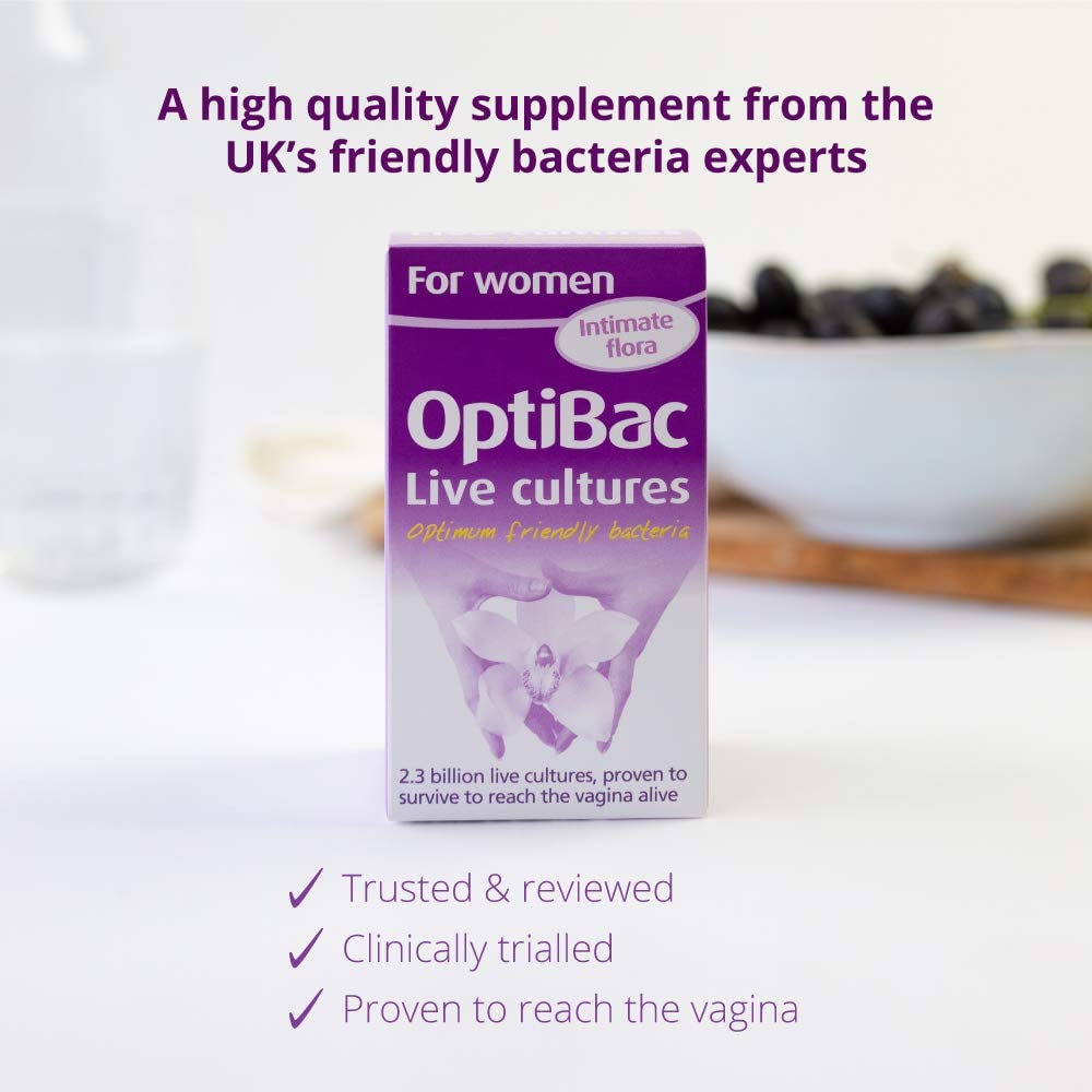Optibac Probiotics for Women, Vaginal Probiotics, Most Researched Strains for Intimate Flora - Image 2