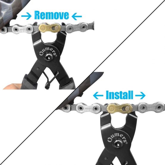 Bike Link Plier + Chain Wear Gauge + 6 Pairs Bicycle Missing Link, Chain Plier Quick Link Plier for 6/7/8/9/10 Speed Chains Repair | Professional Bicycle Chain Tool Kit - Image 2