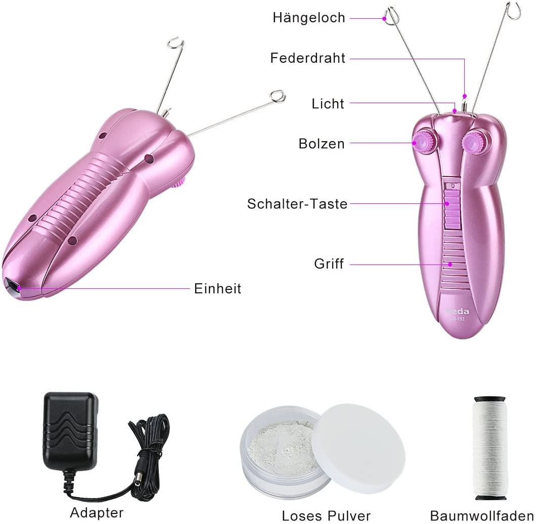 WAYCOM Ladies Facial Hair Remover Electric Women's Beauty Epilator Facial Threading Hair Removal Shaver Face Massager Pull Faces Delicate Device Depilation - Image 4
