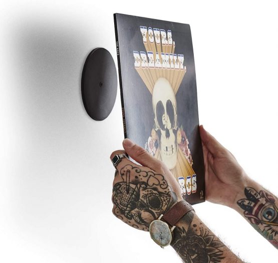 Twelve Inch Original - Invisible Vinyl On Your Wall Display - Show Your Vinyl Record As Artwork - No frames or visible support - Show off Album Jacket With Minimalistic Danish Design
